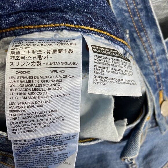 Levis Overalls Size XXS Denim Dungarees Blue Cotton Jumpsuit Casual Bib‎ Style - Picture 6 of 11